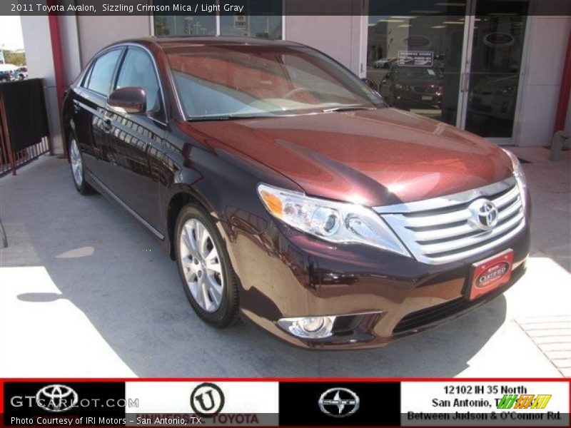 Sizzling Crimson Mica / Light Gray 2011 Toyota Avalon