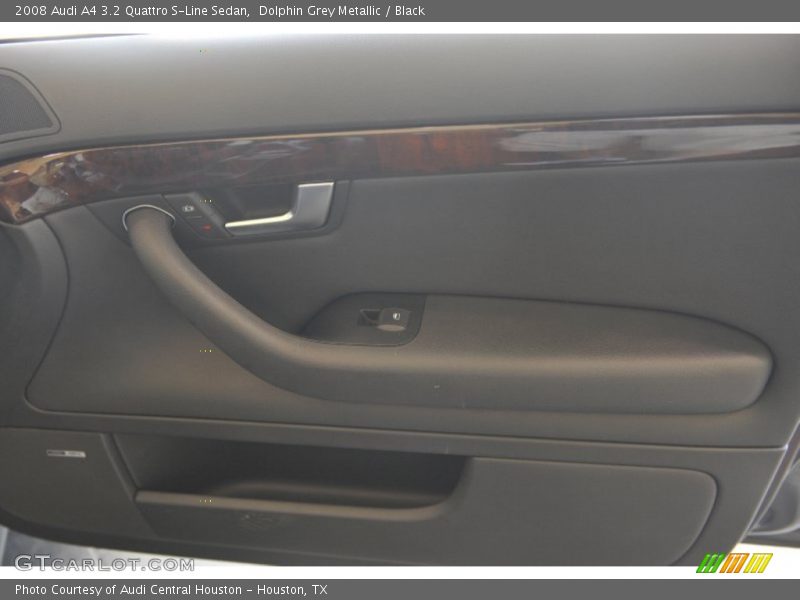 Dolphin Grey Metallic / Black 2008 Audi A4 3.2 Quattro S-Line Sedan