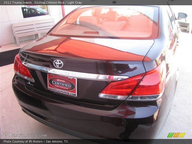 Sizzling Crimson Mica / Light Gray 2011 Toyota Avalon