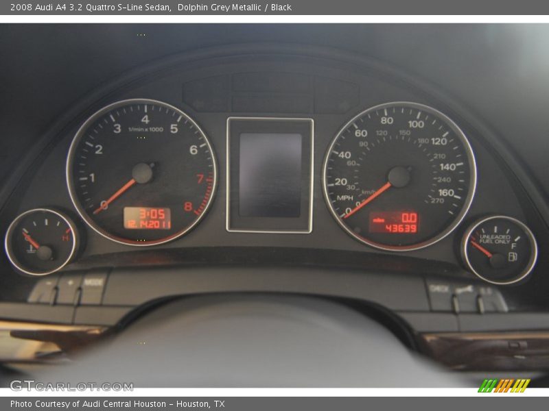 Dolphin Grey Metallic / Black 2008 Audi A4 3.2 Quattro S-Line Sedan