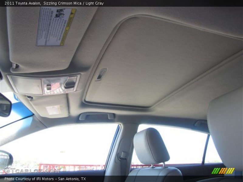 Sizzling Crimson Mica / Light Gray 2011 Toyota Avalon