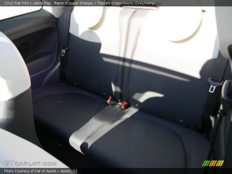 Rame (Copper Orange) / Tessuto Grigio/Avorio (Grey/Ivory) 2012 Fiat 500 c cabrio Pop