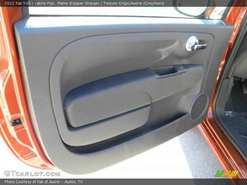 Rame (Copper Orange) / Tessuto Grigio/Avorio (Grey/Ivory) 2012 Fiat 500 c cabrio Pop