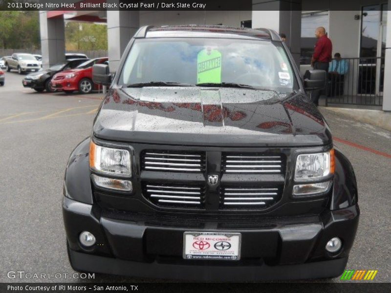 Brilliant Black Crystal Pearl / Dark Slate Gray 2011 Dodge Nitro Heat