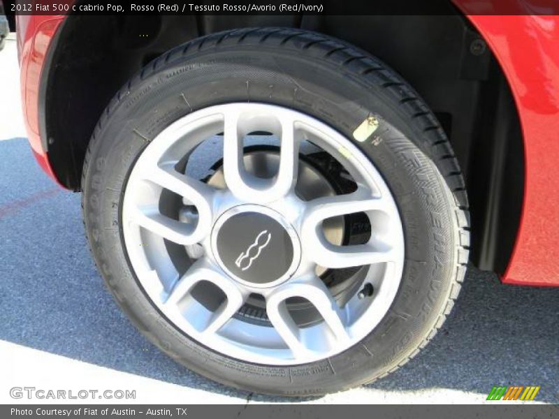 Rosso (Red) / Tessuto Rosso/Avorio (Red/Ivory) 2012 Fiat 500 c cabrio Pop