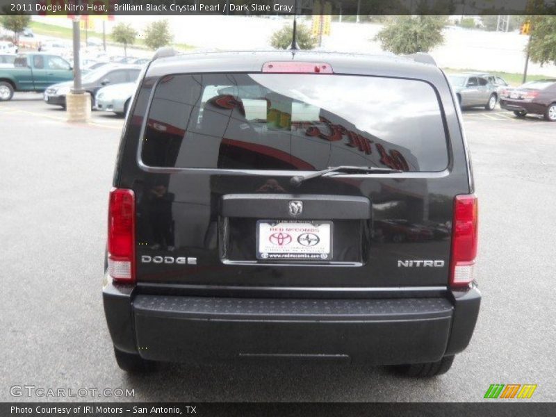 Brilliant Black Crystal Pearl / Dark Slate Gray 2011 Dodge Nitro Heat