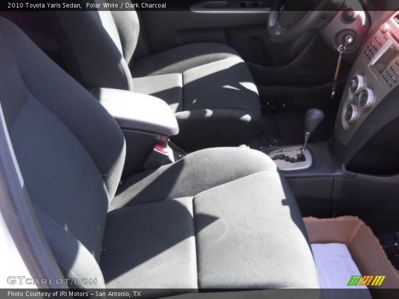 Polar White / Dark Charcoal 2010 Toyota Yaris Sedan