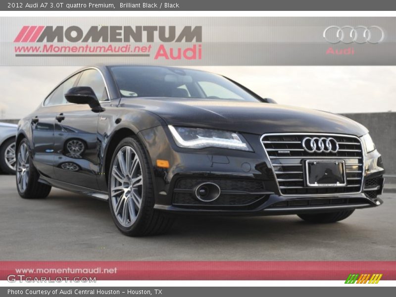 Brilliant Black / Black 2012 Audi A7 3.0T quattro Premium