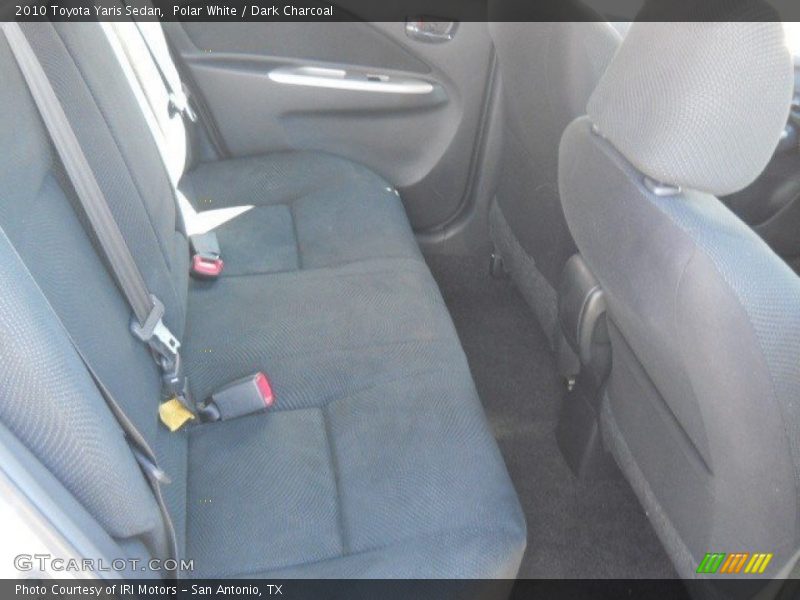 Polar White / Dark Charcoal 2010 Toyota Yaris Sedan
