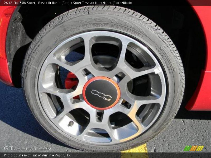 Rosso Brillante (Red) / Sport Tessuto Nero/Nero (Black/Black) 2012 Fiat 500 Sport