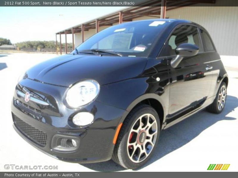 Nero (Black) / Sport Tessuto Nero/Nero (Black/Black) 2012 Fiat 500 Sport