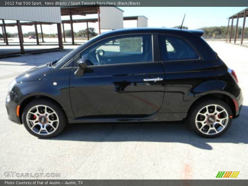 Nero (Black) / Sport Tessuto Nero/Nero (Black/Black) 2012 Fiat 500 Sport