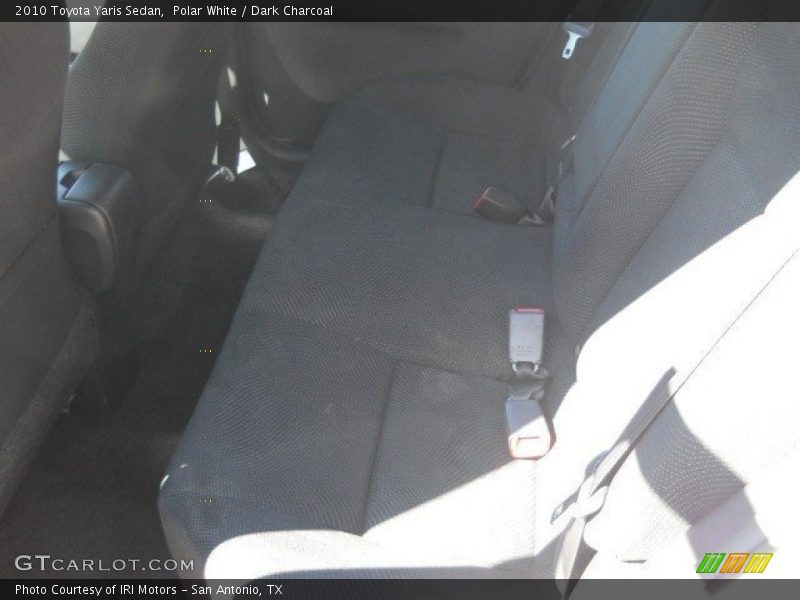 Polar White / Dark Charcoal 2010 Toyota Yaris Sedan
