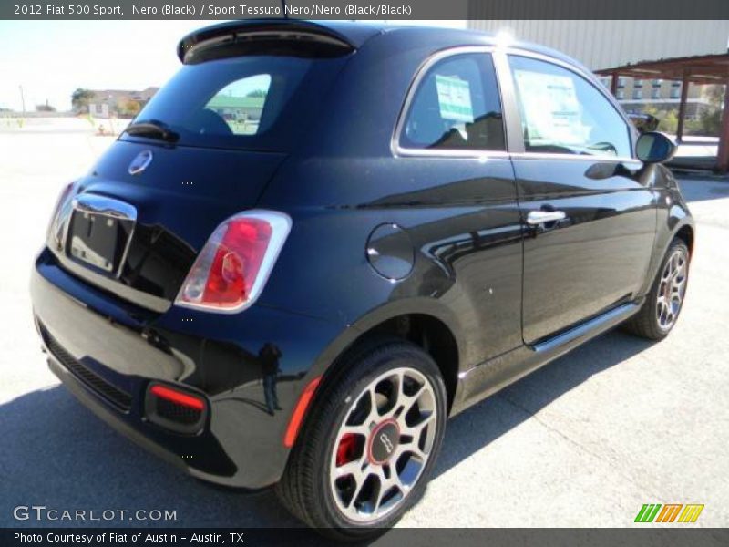 Nero (Black) / Sport Tessuto Nero/Nero (Black/Black) 2012 Fiat 500 Sport