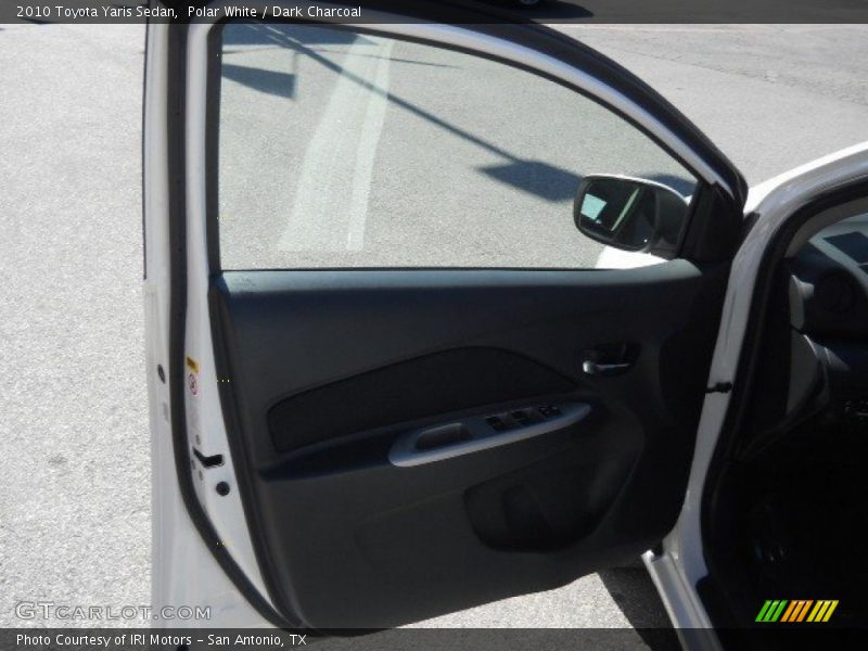 Polar White / Dark Charcoal 2010 Toyota Yaris Sedan
