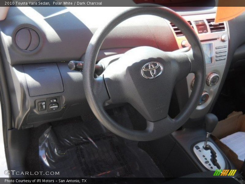 Polar White / Dark Charcoal 2010 Toyota Yaris Sedan