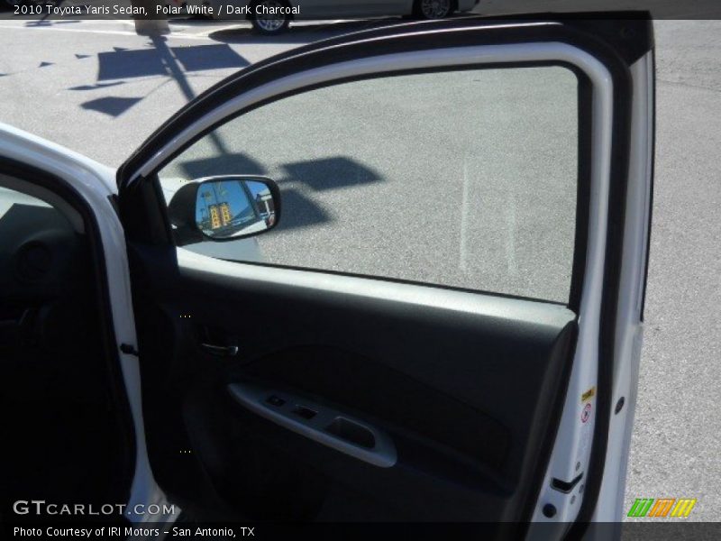 Polar White / Dark Charcoal 2010 Toyota Yaris Sedan