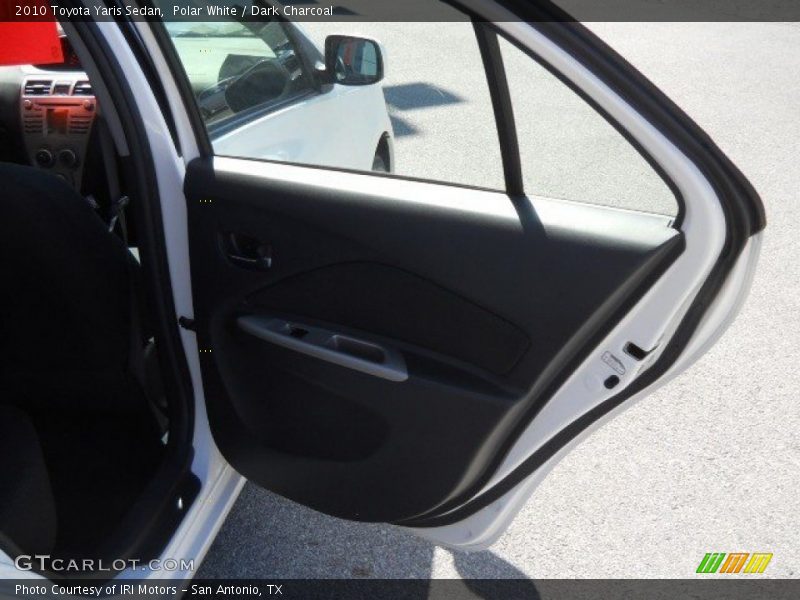 Polar White / Dark Charcoal 2010 Toyota Yaris Sedan