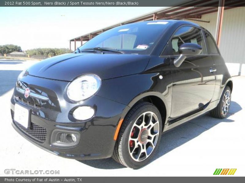 Nero (Black) / Sport Tessuto Nero/Nero (Black/Black) 2012 Fiat 500 Sport