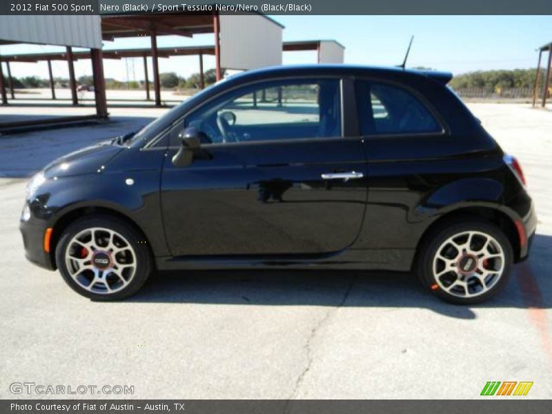 Nero (Black) / Sport Tessuto Nero/Nero (Black/Black) 2012 Fiat 500 Sport
