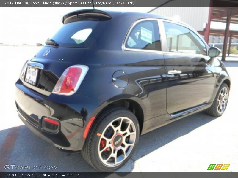 Nero (Black) / Sport Tessuto Nero/Nero (Black/Black) 2012 Fiat 500 Sport