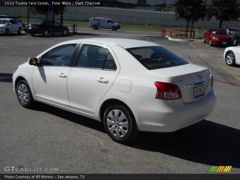 Polar White / Dark Charcoal 2010 Toyota Yaris Sedan