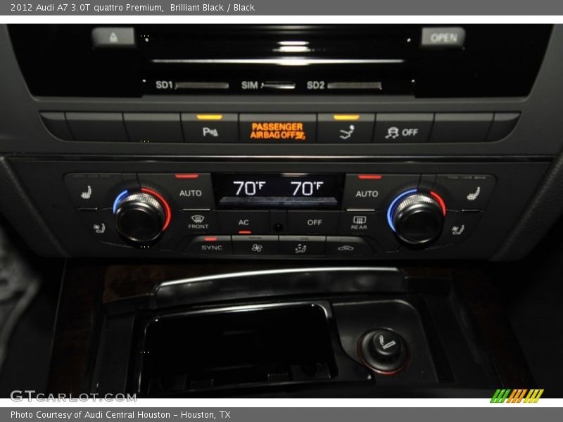 Controls of 2012 A7 3.0T quattro Premium