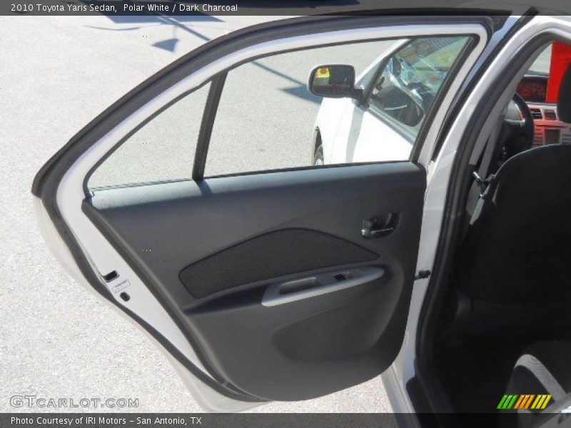 Polar White / Dark Charcoal 2010 Toyota Yaris Sedan