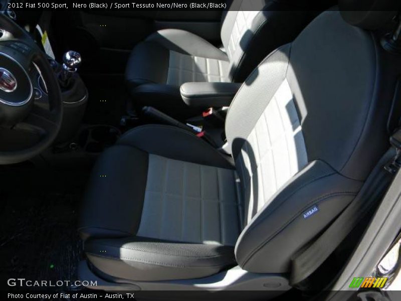 Nero (Black) / Sport Tessuto Nero/Nero (Black/Black) 2012 Fiat 500 Sport
