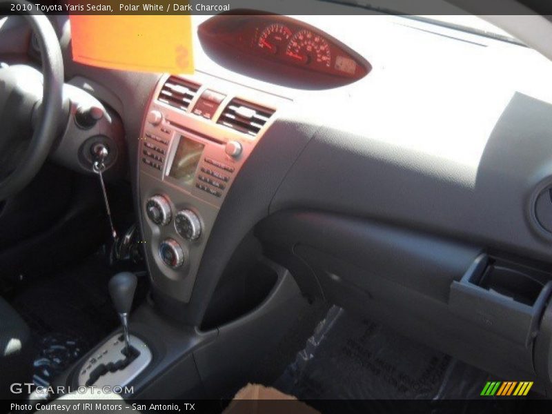 Polar White / Dark Charcoal 2010 Toyota Yaris Sedan