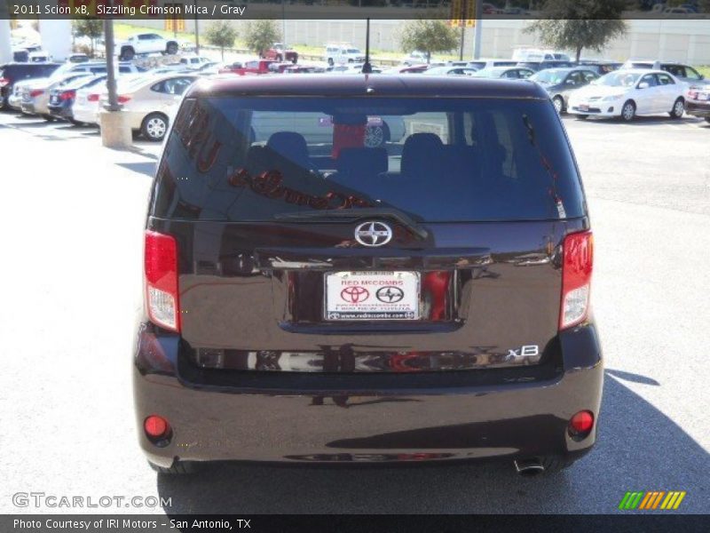 Sizzling Crimson Mica / Gray 2011 Scion xB