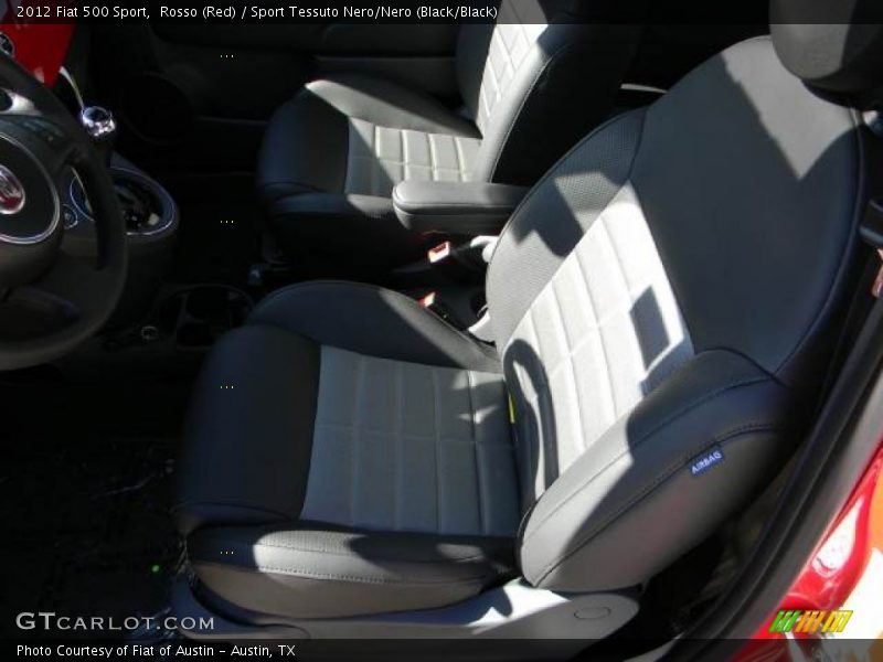 Rosso (Red) / Sport Tessuto Nero/Nero (Black/Black) 2012 Fiat 500 Sport