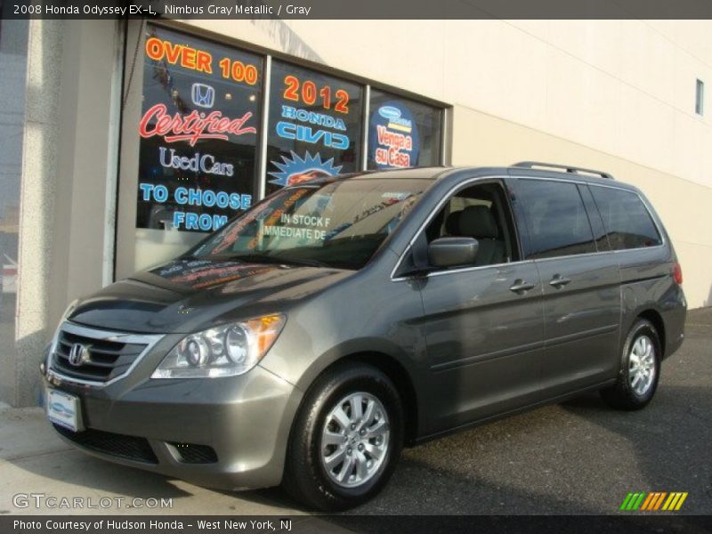 Nimbus Gray Metallic / Gray 2008 Honda Odyssey EX-L