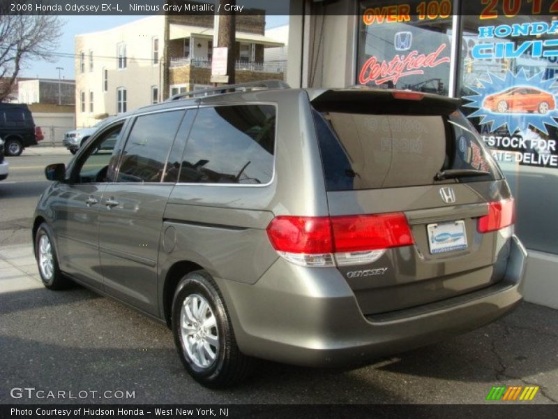 Nimbus Gray Metallic / Gray 2008 Honda Odyssey EX-L