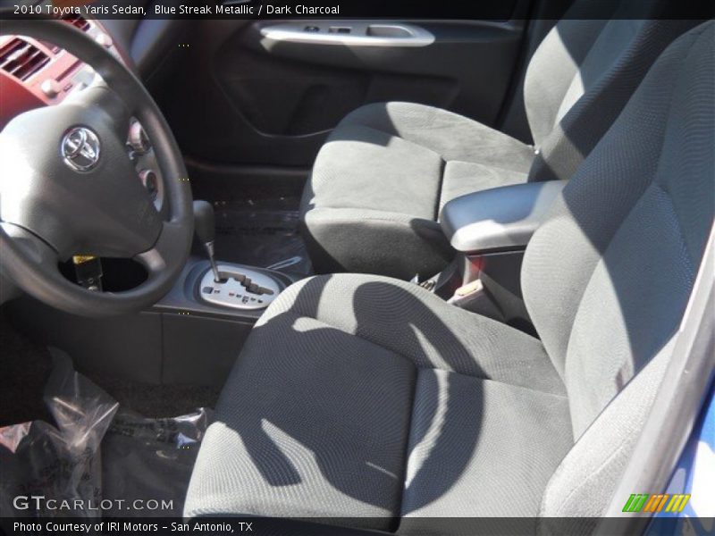 Blue Streak Metallic / Dark Charcoal 2010 Toyota Yaris Sedan