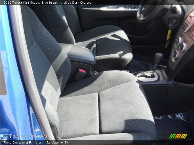 Blue Streak Metallic / Dark Charcoal 2010 Toyota Yaris Sedan