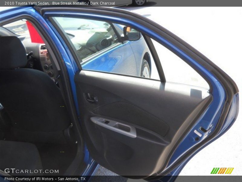 Blue Streak Metallic / Dark Charcoal 2010 Toyota Yaris Sedan