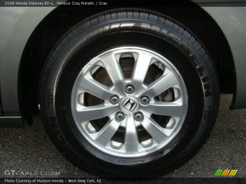 Nimbus Gray Metallic / Gray 2008 Honda Odyssey EX-L