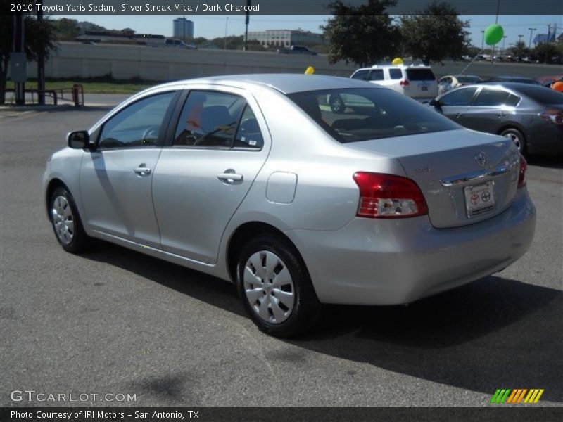 Silver Streak Mica / Dark Charcoal 2010 Toyota Yaris Sedan