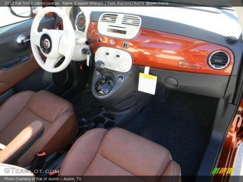 Dashboard of 2012 500 c cabrio Lounge