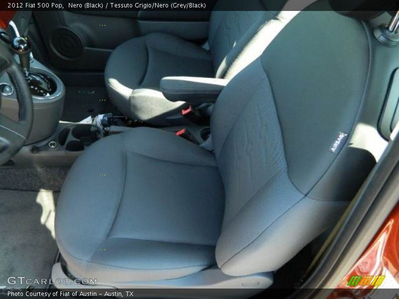 Nero (Black) / Tessuto Grigio/Nero (Grey/Black) 2012 Fiat 500 Pop