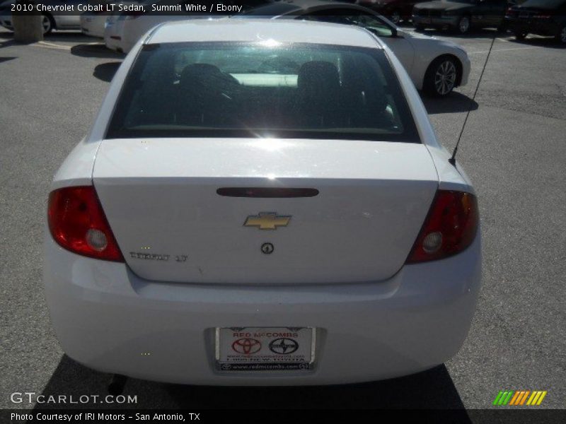 Summit White / Ebony 2010 Chevrolet Cobalt LT Sedan