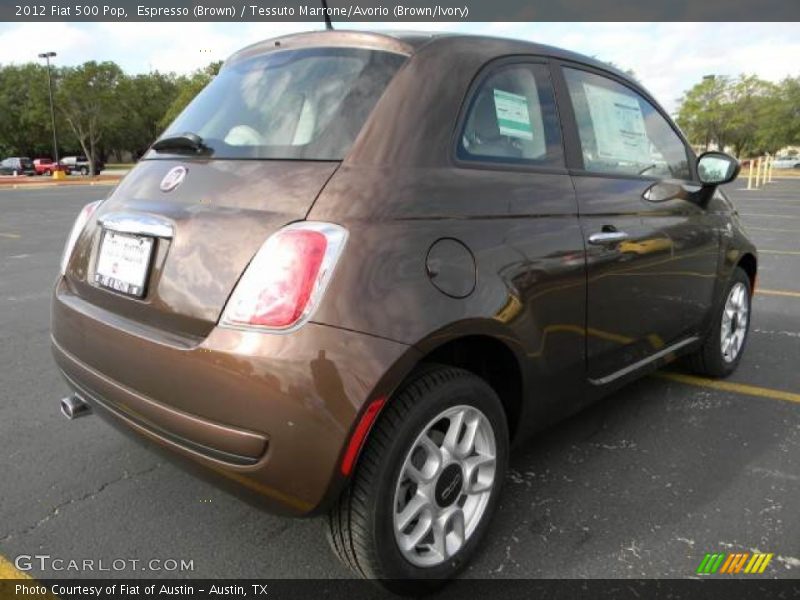 Espresso (Brown) / Tessuto Marrone/Avorio (Brown/Ivory) 2012 Fiat 500 Pop