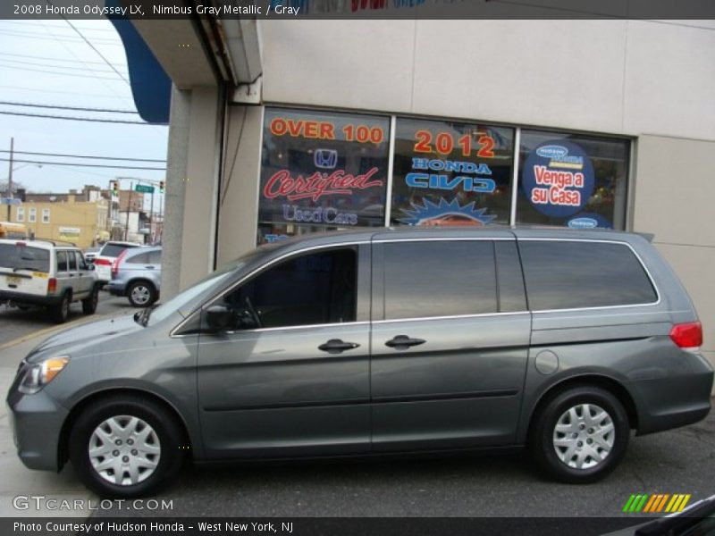 Nimbus Gray Metallic / Gray 2008 Honda Odyssey LX