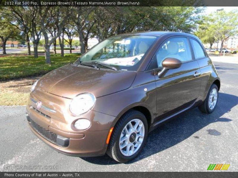 Espresso (Brown) / Tessuto Marrone/Avorio (Brown/Ivory) 2012 Fiat 500 Pop