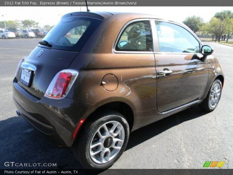 Espresso (Brown) / Tessuto Marrone/Avorio (Brown/Ivory) 2012 Fiat 500 Pop