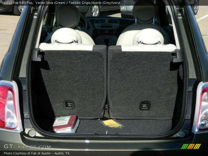 Verde Oliva (Green) / Tessuto Grigio/Avorio (Grey/Ivory) 2012 Fiat 500 Pop