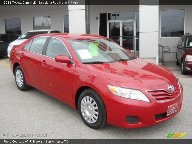 Barcelona Red Metallic / Ash 2011 Toyota Camry LE