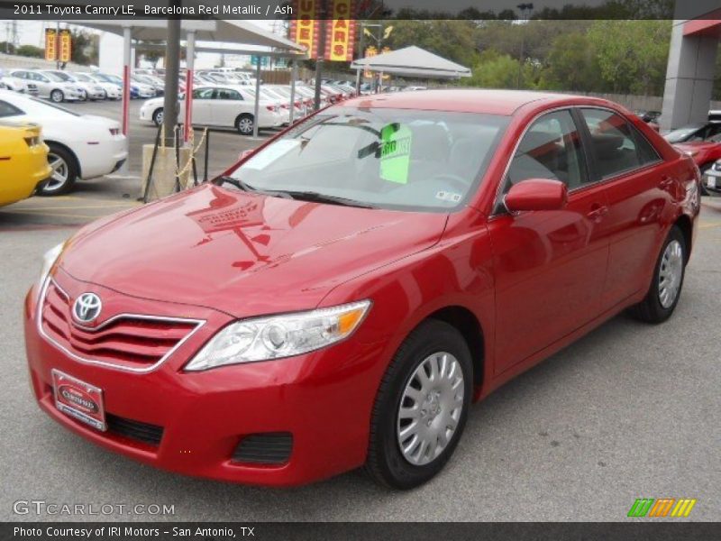 Barcelona Red Metallic / Ash 2011 Toyota Camry LE