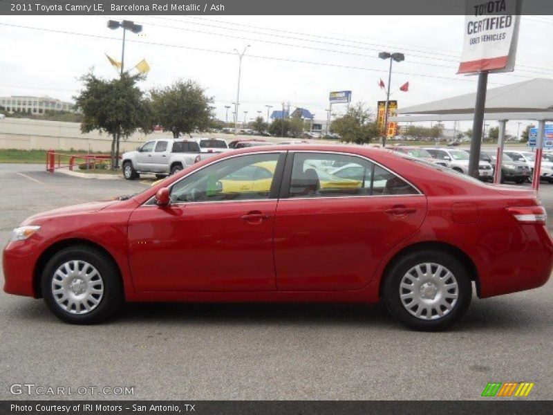 Barcelona Red Metallic / Ash 2011 Toyota Camry LE